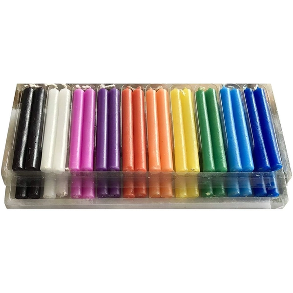 Incense Garden Wicca Candles 20 Pcs, Assorted Colors, Casting Spells, Rituals, Healing, Magical Work, and Wax Play Candles