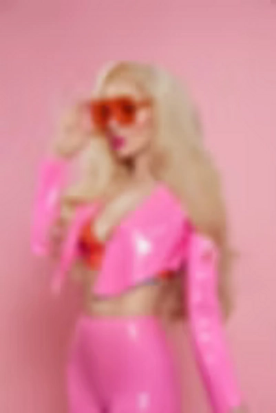 Latex Cropped Tailored Jacket