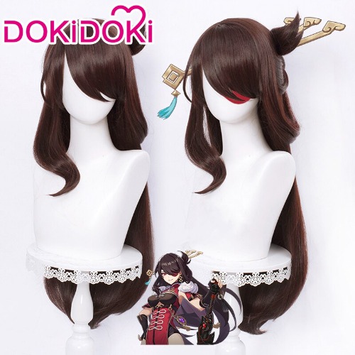 【Ready For Ship】DokiDoki Game Genshin Impact Cosplay Beidou cosplay  Wig Women Long Brown Wig | Beidou