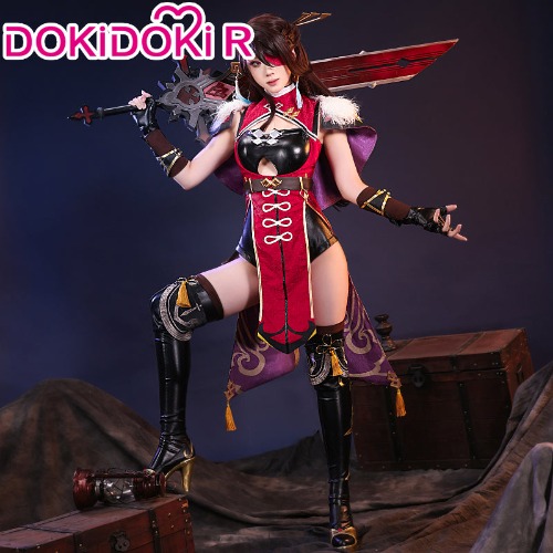 【S/M/L/XL Ready For Ship】【Lighting Vision】【Size S-2XL】DokiDoki-R Game Genshin Impact Cosplay Bei Dou Costume Beidou