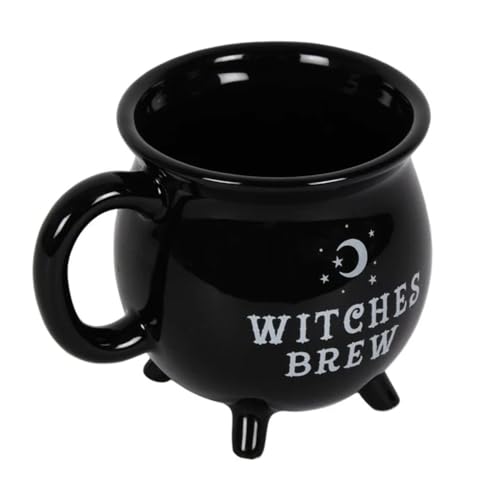 SOMETHING DIFFERENT Witches Brew Cauldron Mug Black - 1 Count (Pack of 1) - Black
