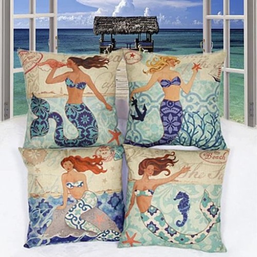 Moods Of A Mermaid🧜‍♀️Cushion Covers - Moods of Mermaid ALL 4