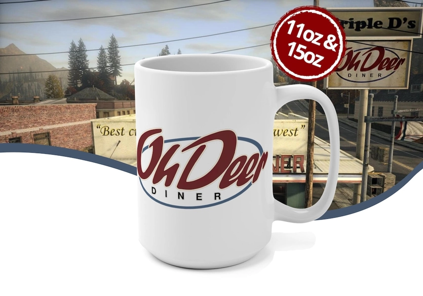 Alan Wake Mug Oh Deer Mug Alan Wake Merch Bright Falls Large Coffee Mug - Etsy