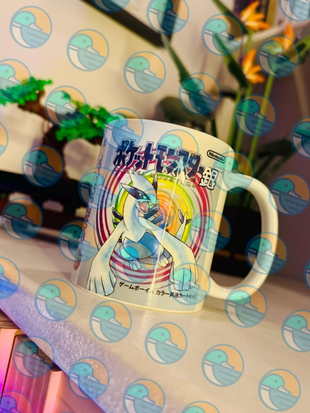 Gen 2 JAPANESE BOX ART  - Pokemon 11oz ceramic mug - Silver/Gold original nostalgia gift