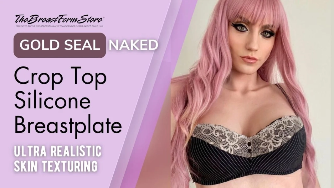 Gold Seal NAKED Crop Top Silicone Breastplate