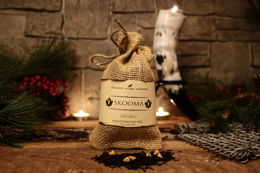 Skooma - Vanilla Caramel Black Tea - Skyrim, Medieval, Fantasy, Gaming, Nordic, Elder Scrolls, LARP Inspired