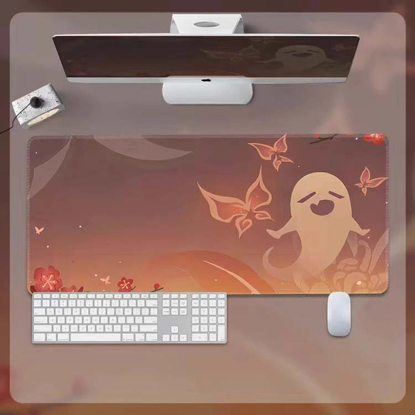 Genshin Mouse Pad Genshin Impact Namecards Gaming Desk Mat - Hu Tao