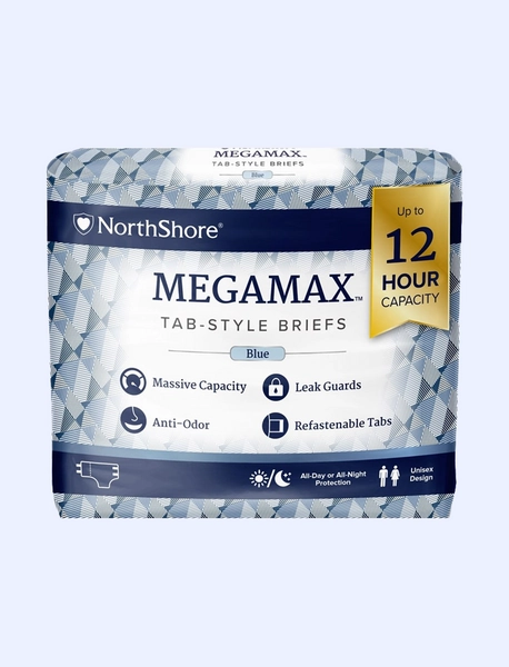 Northshore Megamax Blau - Windeln mit Plastik-Folie - Diaper Minister