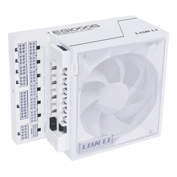 Buy Lian Li Edge Gold Modular 1000W Power Supply with Hub White [EG1000G-WHITE] | PC Case Gear Australia