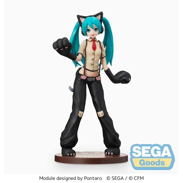 Hatsune Miku: Project DIVA Arcade Future Tone SPM Figure Hatsune Miku - Kitty Cat