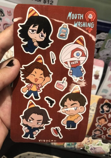 Mouthwashing Sticker Sheet by viyuchii - in.cube8r