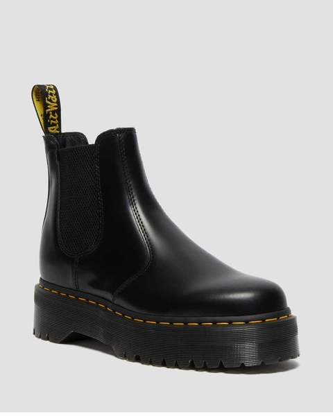 DR MARTENS 2976 Smooth Leather Platform Chelsea Boots