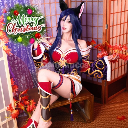 【In Stock】Game League of Legends Cosplay Ahri Cosplay Costume - S