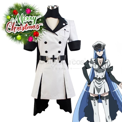 【In Stock】Halloween Cosplay Anime Akame ga Kill! Cosplay Esdeath Cosplay Costume - S