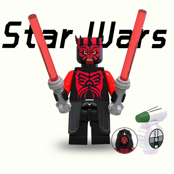Custom Star Wars Darth Maul Minifigure New/Mint 2 inch