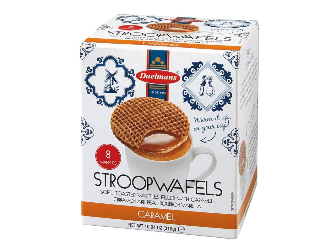 Daelmans Stroopwafels - Jumbo Caramel Waffles - 310 grams per Cube