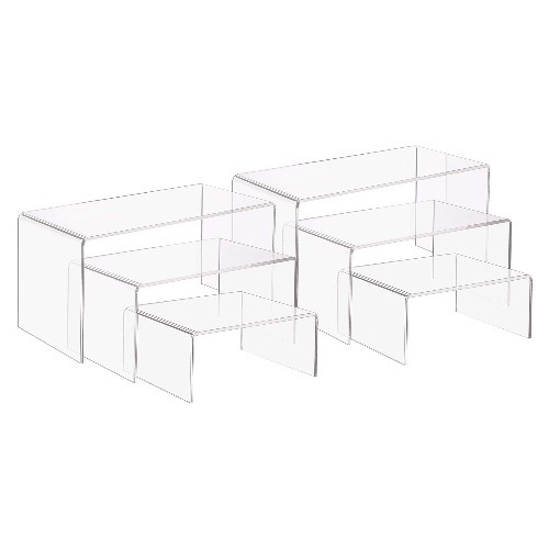 PandaHall 6 Pieces, Riser Display Shelf in U-Shape