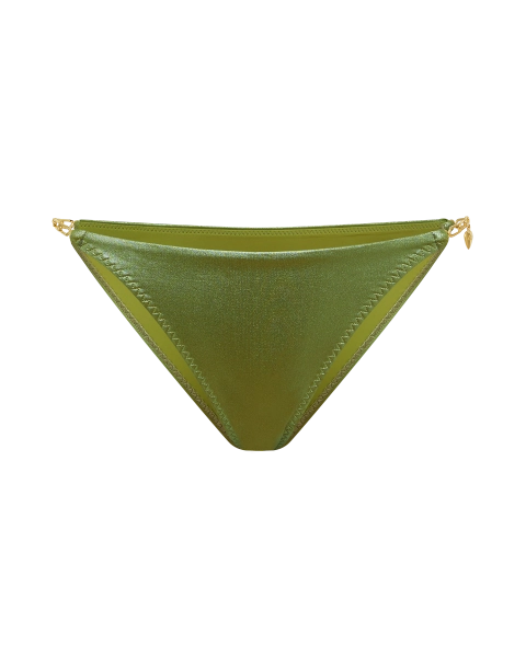 Lyra Bikini Bottom in Green | By Agent Provocateur