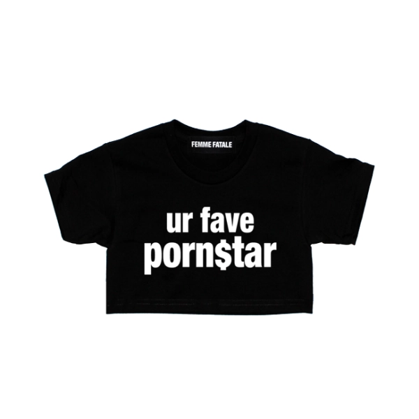 UR FAVE STAR CROP-TOP