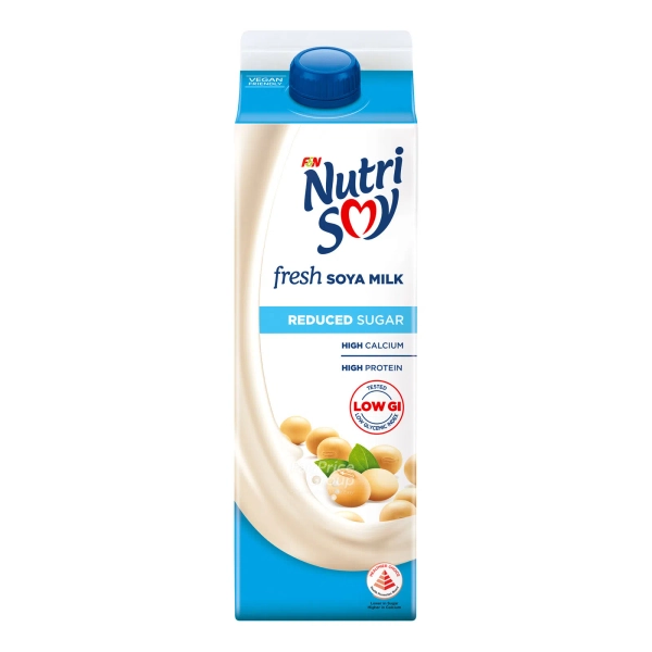 F & N NutriSoy High Calcium Fresh Soya Milk - Reduced Sugar x2