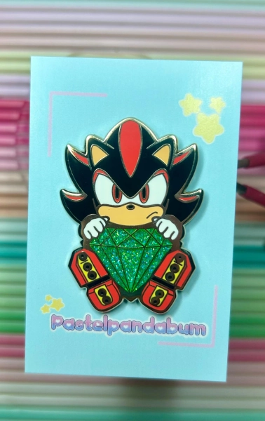 Sonic the Hedgehog Chibi Shadow the Hedgehog Enamel Pin