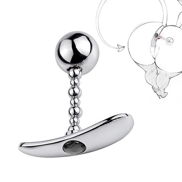 Analkugeln Extra Groß Metall Anal Beads mit Kristall But Plug Edelstahl Anal Plug XXL mit Liebeskugeln Analspreizer Prostata G Punkt Massage Analspielzeuge für Buttpluck Anfänger Fetisch Männer Frauen