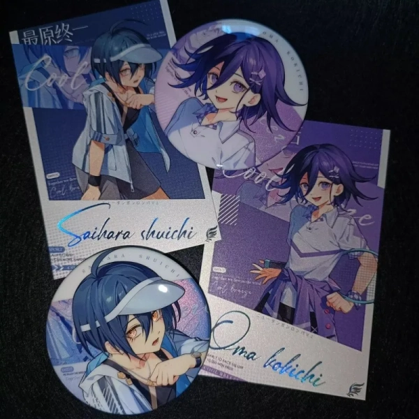 Anime Game Danganronpa Saihara Shuichi Kokichi Oma Cosplay Costume Badge Pin SPTE Tinplate Brooch Prop Christmas Present - AliExpress