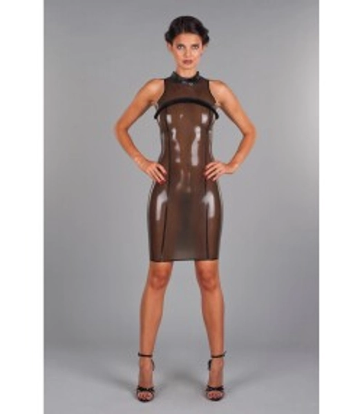 Peter Domenie See Through Pin-Up latex dress