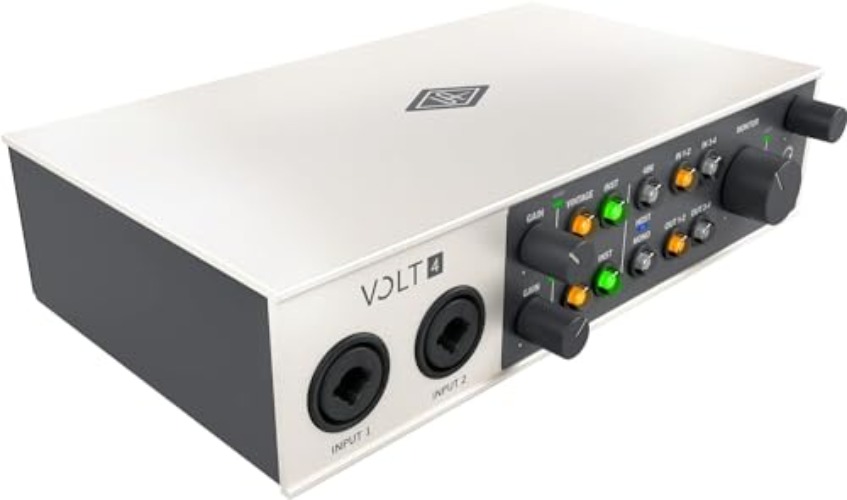 Universal Audio Volt 4 USB Audio Interface for recording, podcasting, and streaming - VOLT 4