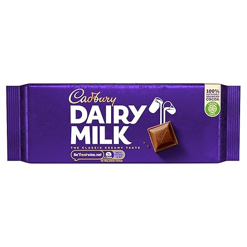Cadbury Dairy Milk Chocolate Bar, 180g - Chocolate - 180g (Pack of 1)
