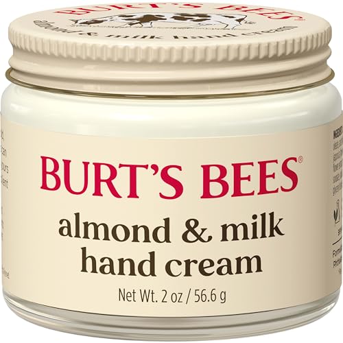 Burt's Bees Almond & Milk Hand Cream For Very Dry Hands, Hand Moisturiser With Sweet Almond Oil & Beeswax, 56.6g - Almond & Milk