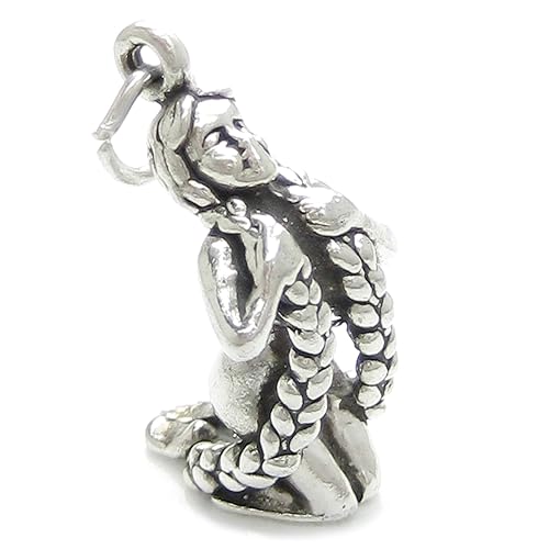 Rapunzel sterling silver charm .925 x 1 Rapunzle Fairy Tale charms