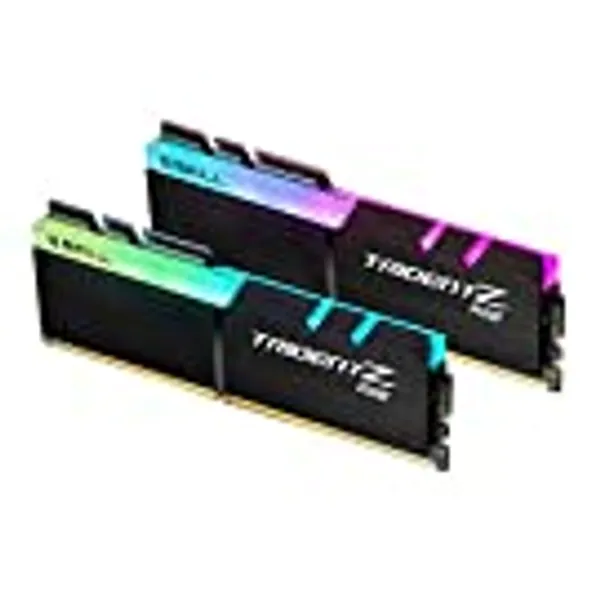 G.SKILL F4-2400C15D-16GTZR Trident Z RGB Series 16 GB (8 GB x 2) DDR4 2400 MHz PC4-19200 CL15 Dual Channel Memory Kit - Black with full length RGB LED light bar