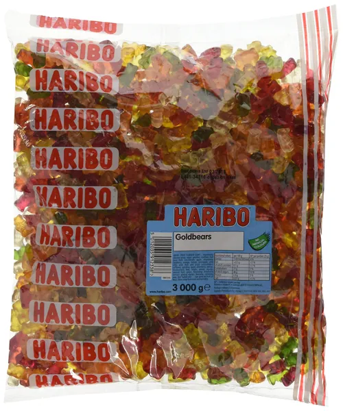 Haribo Gold Bears, Gummy Bear Sweets, Bulk Bag 3 kg