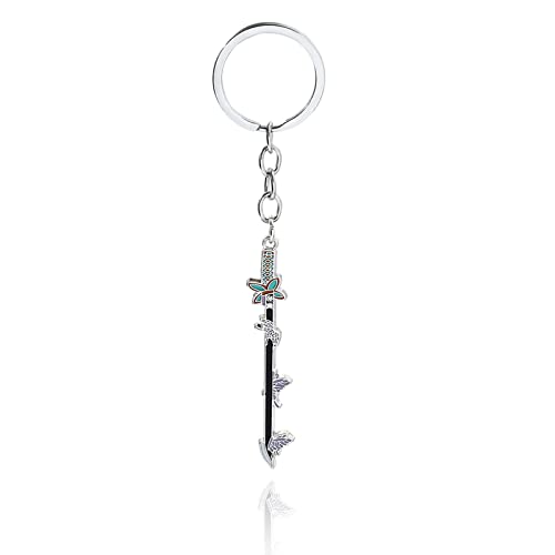 SONGCHANGJEWELRY Anime Kimetsu No Yaiba Tanjiro Sword Keychains - Cosplay Accessories For Men Women - Rengoku Flame Breathing Keychain