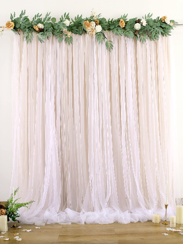 Champagne Tulle Backdrop