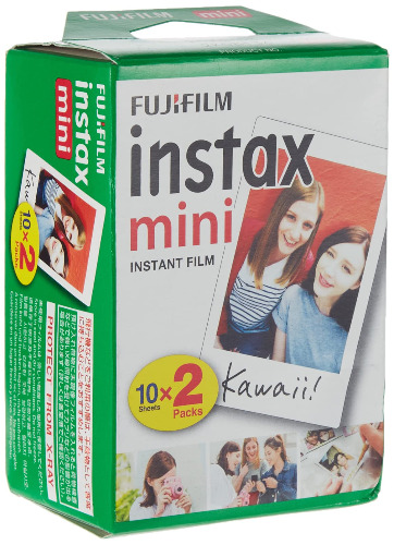 Instax FujiFilm mini Film, White (20 pack)