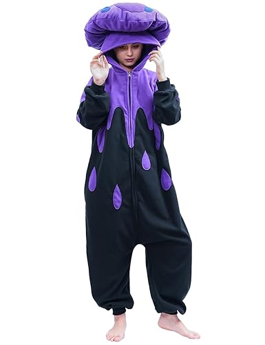 XIGUAGUO Mushroom Onesie Adult Mushroom Costume Fun and Comfy Adult Onesie for Women and Men - New Poisonous Mushroom Onesie - Medium