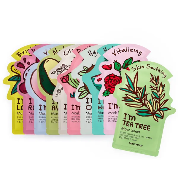 TONYMOLY I'm Real Sheet Mask Collection - Assortment 1 Count (Pack of 10)