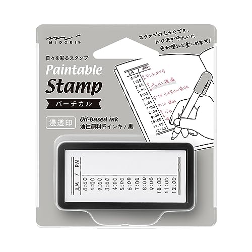 Midori Stamp 35512006 Half Vertical Stamp - Vertical Pattern
