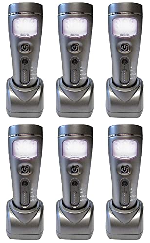 Capstone Lighting 4-in-1 Eco-I-Lite, 6 Pack – Emergency Flashlights, Night Light, Power Failure Light and Work Light – This Rechargeable LED Flashlight is Perfect for Power Outages and Hurricanes - 6