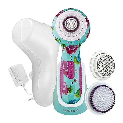 Michael Todd Beauty - Soniclear Elite - Facial Cleansing Brush System - 6-Speeds - Face Cleansing Brush & Exfoliating Body Scrubber - English Garden