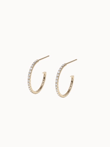 Diamond Hoop Earrings