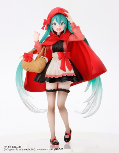 Piapro Characters - Hatsune Miku - Hatsune Miku Wonderland Figure - Red Riding Hood (Taito) - Brand New