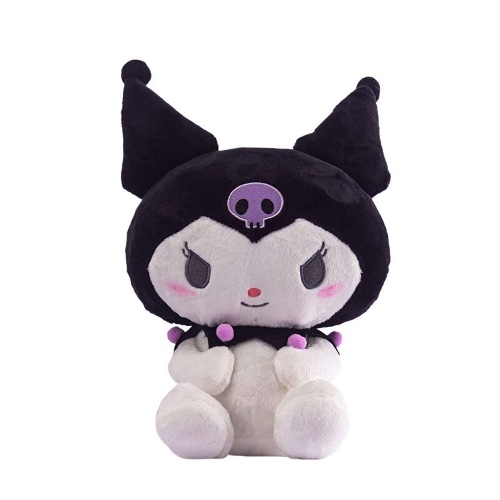 MUSWEET Cadeaux Mignons en Peluche Jouets en Peluche Douce Sanrio Kuromi en Peluche Peluches Anime Peluche Enfants Figurine Anniversaire de Cadeau de Noël for Les Enfants