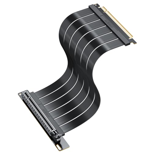 PCI-E 4.0 Riser Cable - 300mm - Black