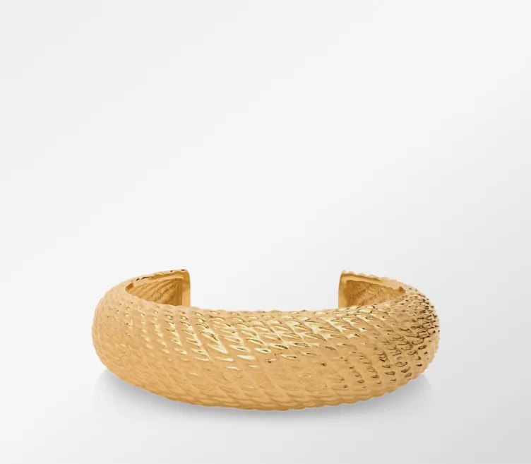 VINTAGE GOLD BRASS SANDY CUFF