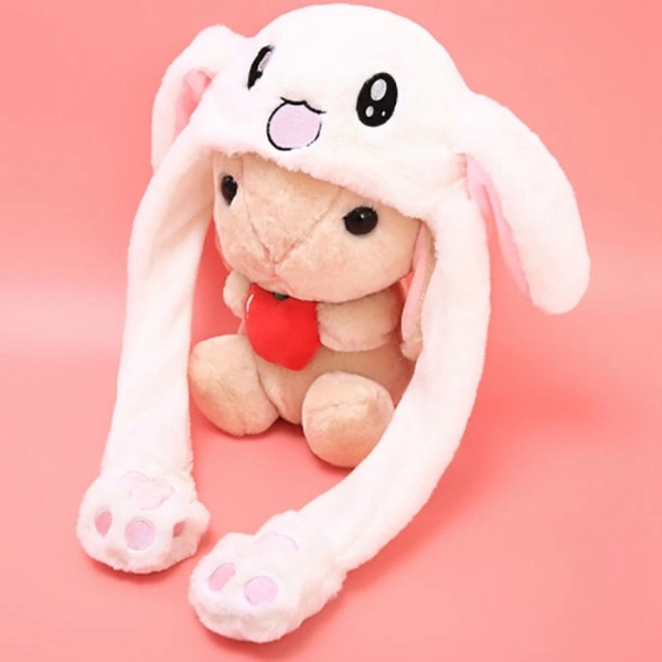 Dancing Bunny Hat Cute Rabbit Hat Movable Ears Plush Lop Rabbit