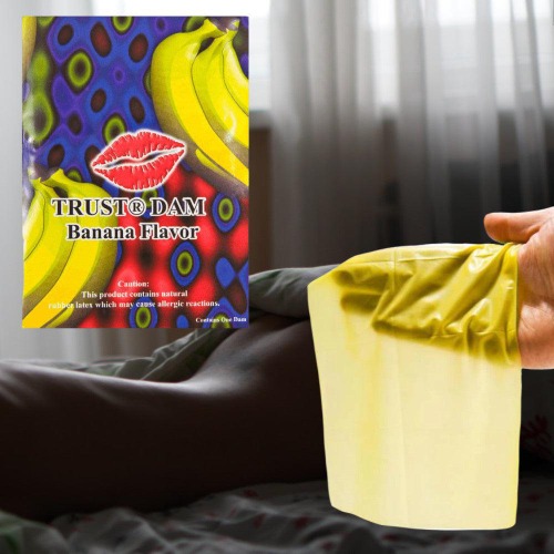 Banana Flavored Dental Dams - 10-Pack