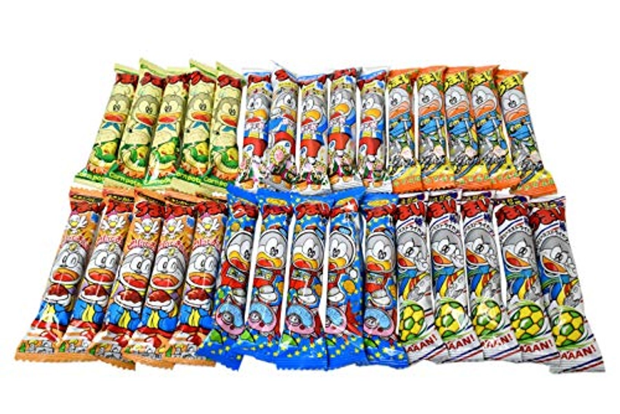 Umaibo, Japanese popular snack food, 30 packs(6 taste×5 packs) No.a173